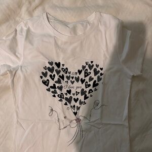 Women top with heart details